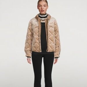 Bogner Vela-D quilted down ski jacket in Cafe Creme size S 
Orig. $1700 +tax